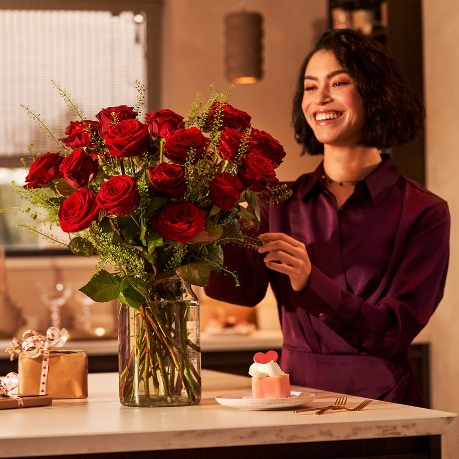 Red roses bouquet